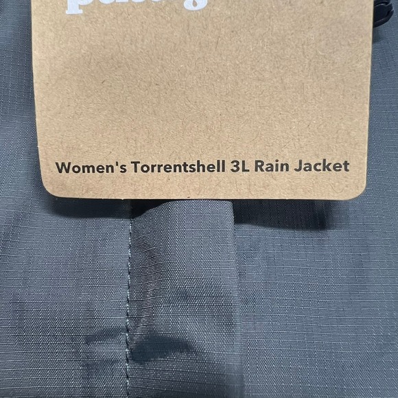 Patagonia Torrentshell 3L Rain Jacket Womens Large Black Grey Waterproof 85246 - Picture 3 of 8